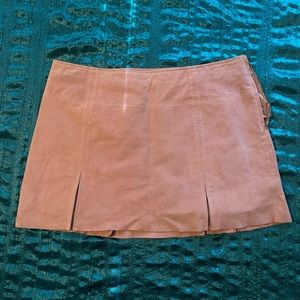 Wilson’s Leather Pink Suede Mini skirt